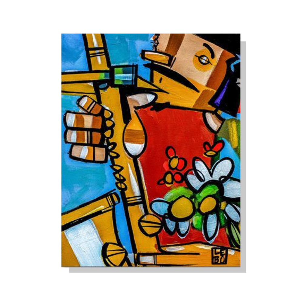 We Rock The Be-Bop Sax - Mineral Print